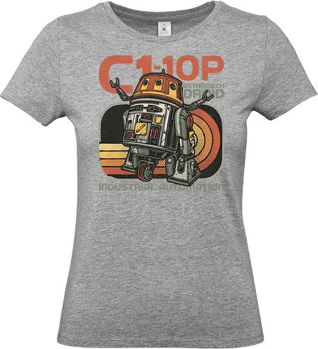 Astromech Droid - Film, movie, galactic, galaxy, science fiction, sci-fi, space, robots - Standard T-Shirt (Frauen)