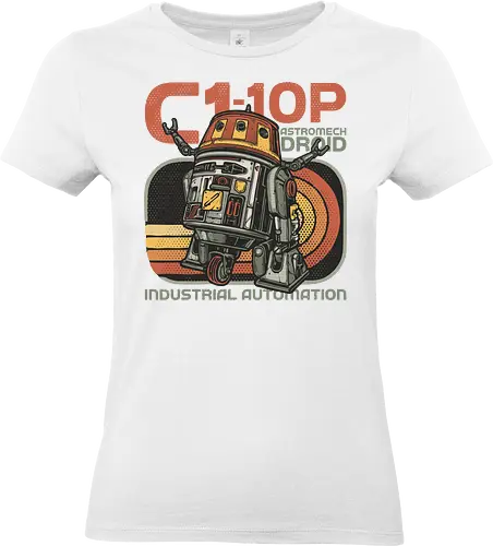 Astromech Droid - Film, movie, galactic, galaxy, science fiction, sci-fi, space, robots - Standard T-Shirt (Frauen)