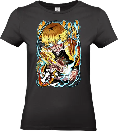 Lightning Breath - Slayer, Kimetsu no Yaiba, Anime - Standard T-Shirt (Frauen)