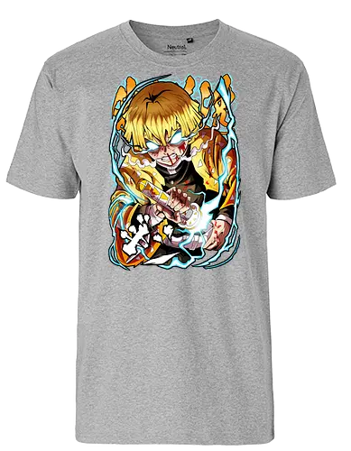 Lightning Breath - Slayer, Kimetsu no Yaiba, Anime - Fairtrade T-Shirt