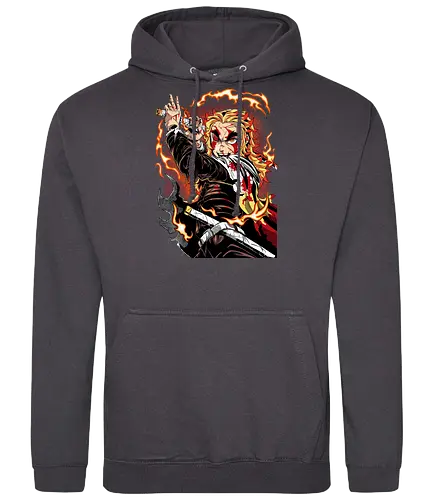 Hashira Fire - Slayer, Kimetsu no Yaiba, Anime - Standard Hoodie