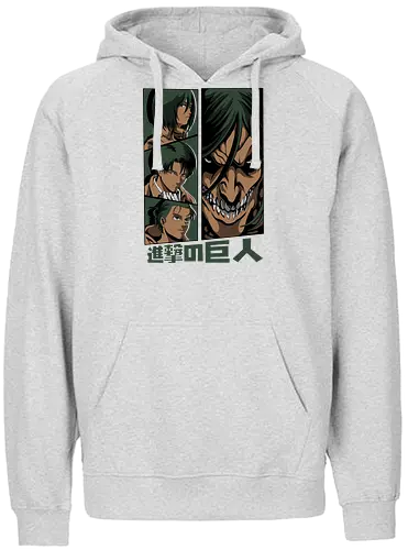 Titans attack - Anime, Manga, Attack, Levi, Titan - Fairtrade Hoodie