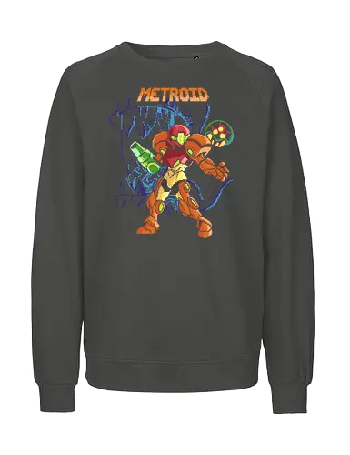 Pixel Bounty Hunter - Bounty Hunter, game, retro, gaming, Console - Fairtrade Sweatshirt