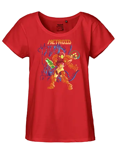 Pixel Bounty Hunter - Bounty Hunter, game, retro, gaming, Console - Fairtrade Girl Shirt