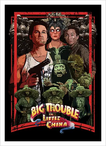 Big Trouble in Little China - movie, pop, cult, retro, movies - Kunstdruck