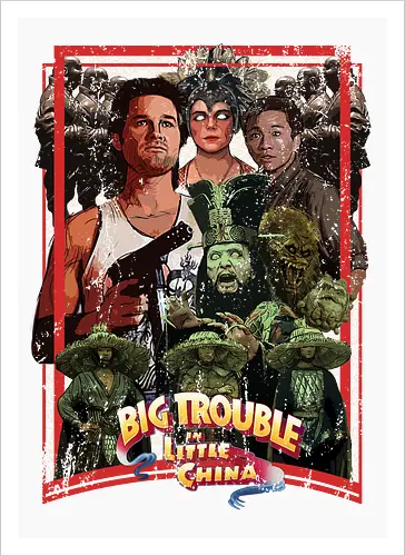 Big Trouble in Little China - movie, pop, cult, retro, movies - Kunstdruck