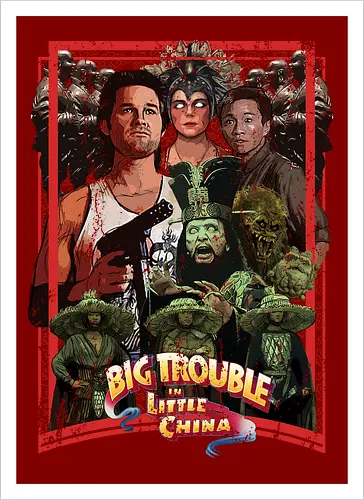 Big Trouble in Little China - movie, pop, cult, retro, movies - Kunstdruck
