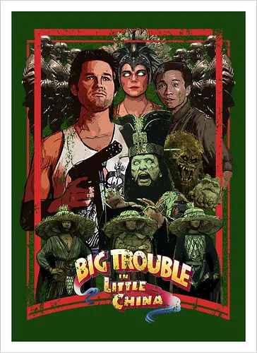 Big Trouble in Little China - movie, pop, cult, retro, movies - Kunstdruck