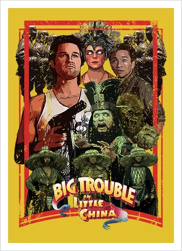 Big Trouble in Little China - movie, pop, cult, retro, movies - Kunstdruck