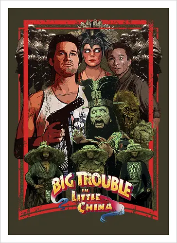 Big Trouble in Little China - movie, pop, cult, retro, movies - Kunstdruck
