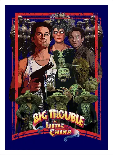 Big Trouble in Little China - movie, pop, cult, retro, movies - Kunstdruck