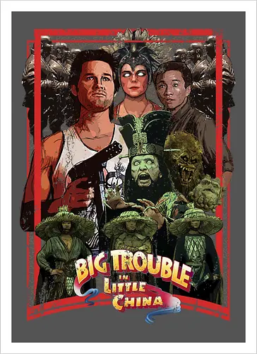Big Trouble in Little China - movie, pop, cult, retro, movies - Kunstdruck