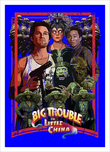Big Trouble in Little China - movie, pop, cult, retro, movies - Kunstdruck