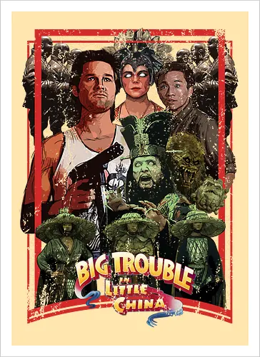 Big Trouble in Little China - movie, pop, cult, retro, movies - Kunstdruck