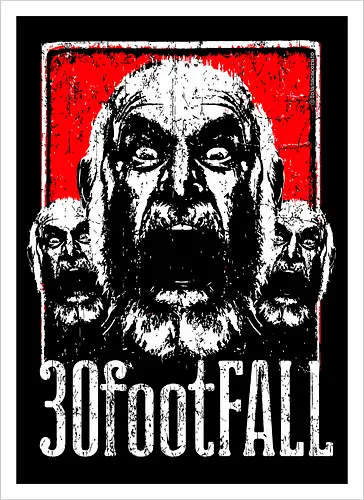 30FootFall – Schreiende Kunst mit wütendem alten Mann in psychotischer Dreierreihe im texanischen Punk-Stil