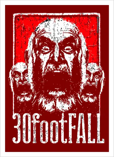 30FootFall – Schreiende Kunst mit wütendem alten Mann in psychotischer Dreierreihe im texanischen Punk-Stil