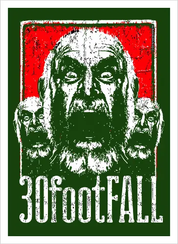 30FootFall – Schreiende Kunst mit wütendem alten Mann in psychotischer Dreierreihe im texanischen Punk-Stil