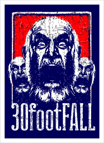 30FootFall – Schreiende Kunst mit wütendem alten Mann in psychotischer Dreierreihe im texanischen Punk-Stil
