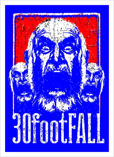 30FootFall – Schreiende Kunst mit wütendem alten Mann in psychotischer Dreierreihe im texanischen Punk-Stil