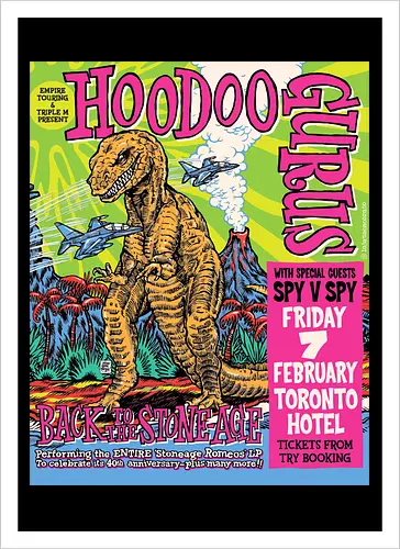 Hoodoo Gurus – Psychedelische Kunst mit Dinosaurier und Retro-Bubblegum-Pop der 80er