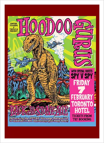 Hoodoo Gurus – Psychedelische Kunst mit Dinosaurier und Retro-Bubblegum-Pop der 80er