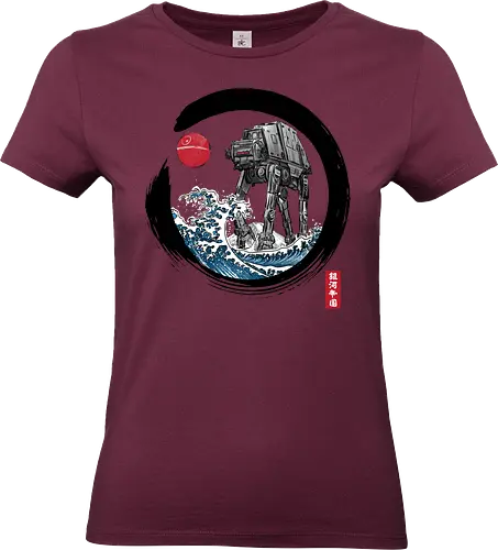 Enso AT-AT - anime, manga, japan, japanese art, science fiction, 70s movies, the great wave off kanagawa, at at - Standard T-Shirt (Frauen)