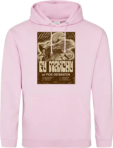 Fu Manchu – Psychedelische Stoner-Rock-Kunst mit Zauberer und Retro-Typografie der 70er