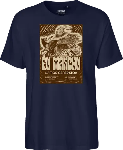 Fu Manchu – Psychedelische Stoner-Rock-Kunst mit Zauberer und Retro-Typografie der 70er