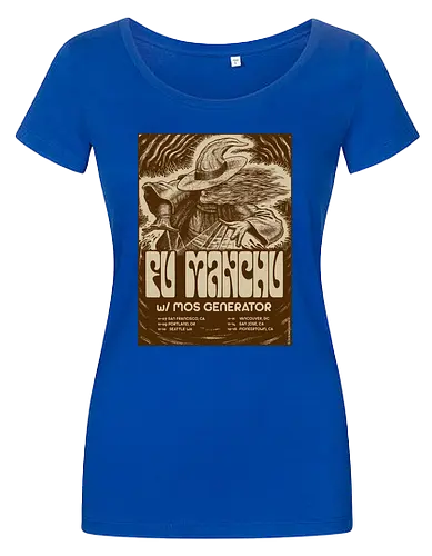 Fu Manchu – Psychedelische Stoner-Rock-Kunst mit Zauberer und Retro-Typografie der 70er