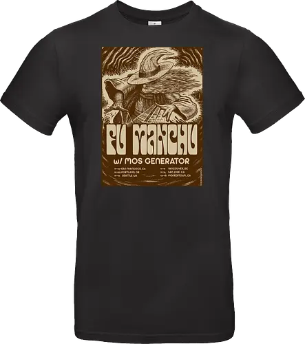 Fu Manchu – Psychedelische Stoner-Rock-Kunst mit Zauberer und Retro-Typografie der 70er