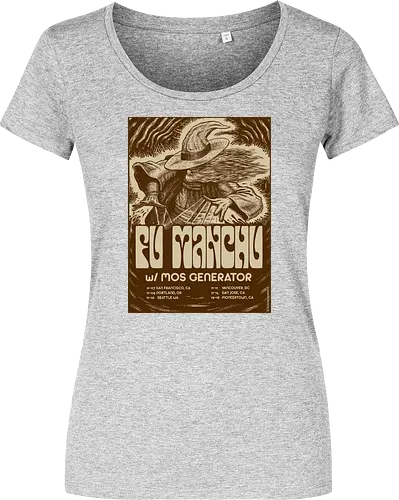 Fu Manchu – Psychedelische Stoner-Rock-Kunst mit Zauberer und Retro-Typografie der 70er