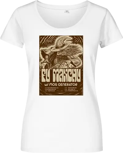 Fu Manchu – Psychedelische Stoner-Rock-Kunst mit Zauberer und Retro-Typografie der 70er