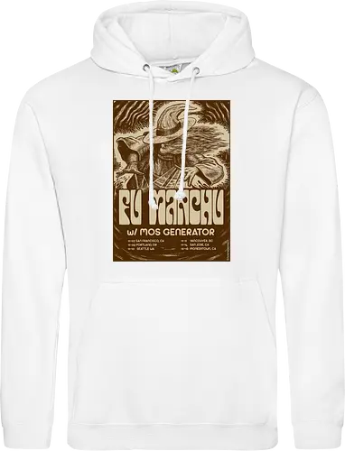 Fu Manchu – Psychedelische Stoner-Rock-Kunst mit Zauberer und Retro-Typografie der 70er