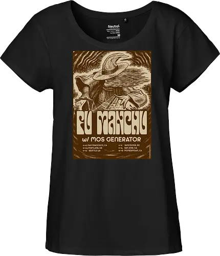 Fu Manchu – Psychedelische Stoner-Rock-Kunst mit Zauberer und Retro-Typografie der 70er