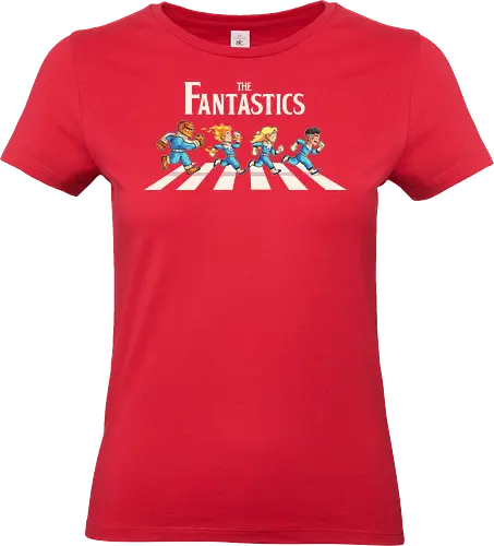 The Fantastics - comics, abbey road, beatles, parody, fantastic four, pedro pascal, super heroes, heroes, superheroes - Standard T-Shirt (Frauen)