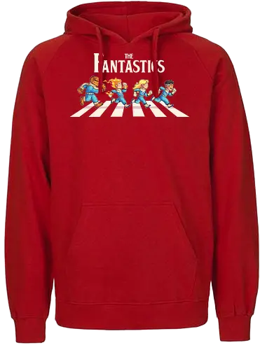 The Fantastics - comics, abbey road, beatles, parody, fantastic four, pedro pascal, super heroes, heroes, superheroes - Fairtrade Hoodie