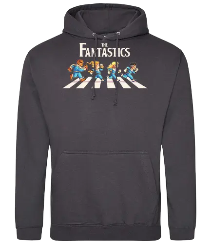 The Fantastics - comics, abbey road, beatles, parody, fantastic four, pedro pascal, super heroes, heroes, superheroes - Standard Hoodie