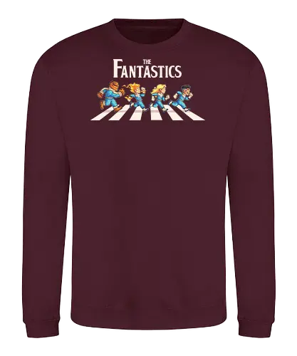 The Fantastics - comics, abbey road, beatles, parody, fantastic four, pedro pascal, super heroes, heroes, superheroes - Sweatshirt