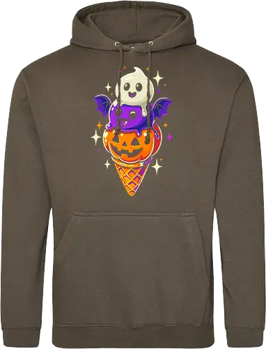 Eiscreme Halloween - Schwarz