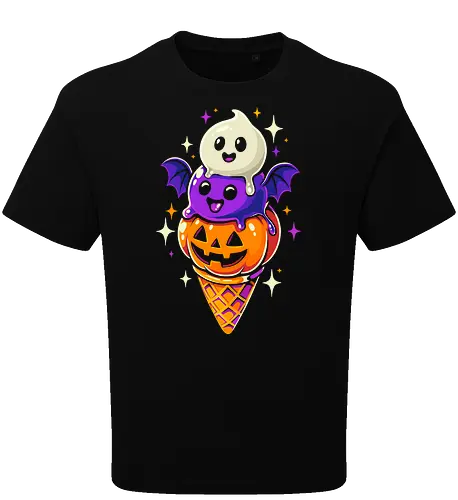 Eiscreme Halloween - Schwarz