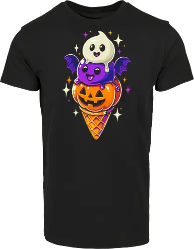 Eiscreme Halloween - Schwarz