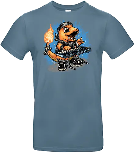 Flaming Rocker - Japanese, video game, animated, animation, gaming, TV series, cartoons, rocker - Standard T-Shirt