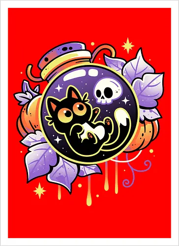 Halloween Bottled Kitten