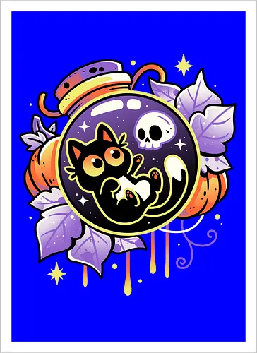 Halloween Bottled Kitten