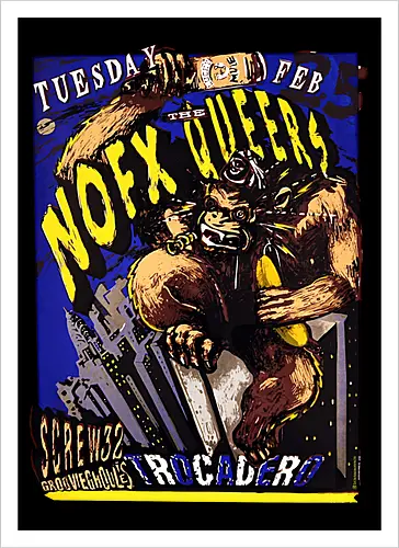 NOFX + The Queers – Offizielles Konzertposter (Trocadero – Tour Poster)