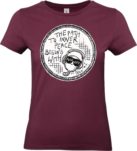 Inner Peace - Worm, Dieter, Kplx, Calm, Peace, Fuck off - Standard T-Shirt (Frauen)