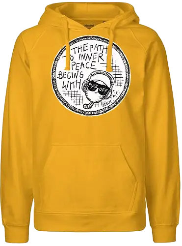 Inner Peace - Worm, Dieter, Kplx, Calm, Peace, Fuck off - Fairtrade Hoodie