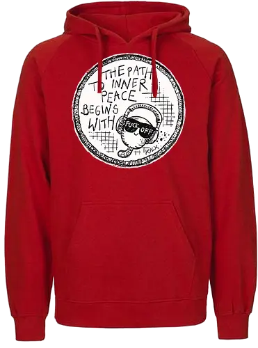 Inner Peace - Worm, Dieter, Kplx, Calm, Peace, Fuck off - Fairtrade Hoodie