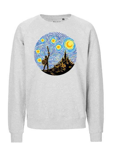 Starry Quest - Legend, Hero of Time, Master sword, Starry Night - Fairtrade Sweatshirt
