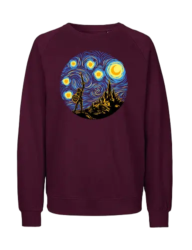 Starry Quest - Legend, Hero of Time, Master sword, Starry Night - Fairtrade Sweatshirt